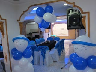 angeles con globos