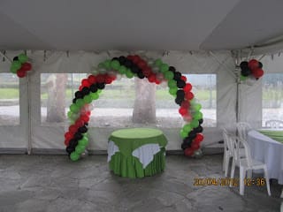 DECORACION BASICA CON GLOBOS