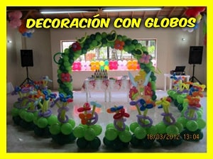 decoracion con globos fiestas infantiles