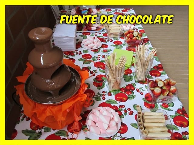 alquiler de fuente de chocolate